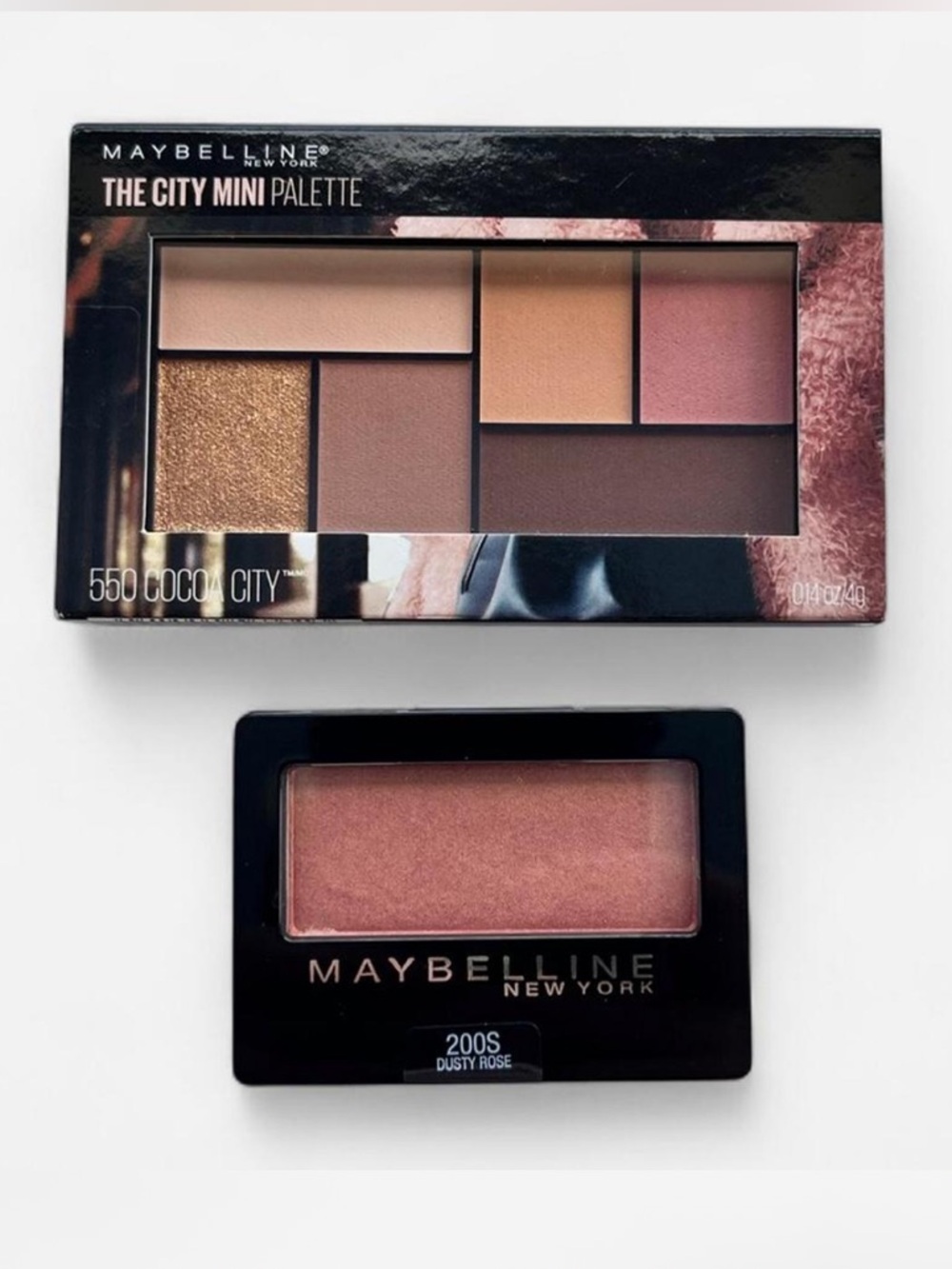 NWT Maybelline The City Mini Palette & Expert Wear Eyeshadow Bundle Beauty Glam